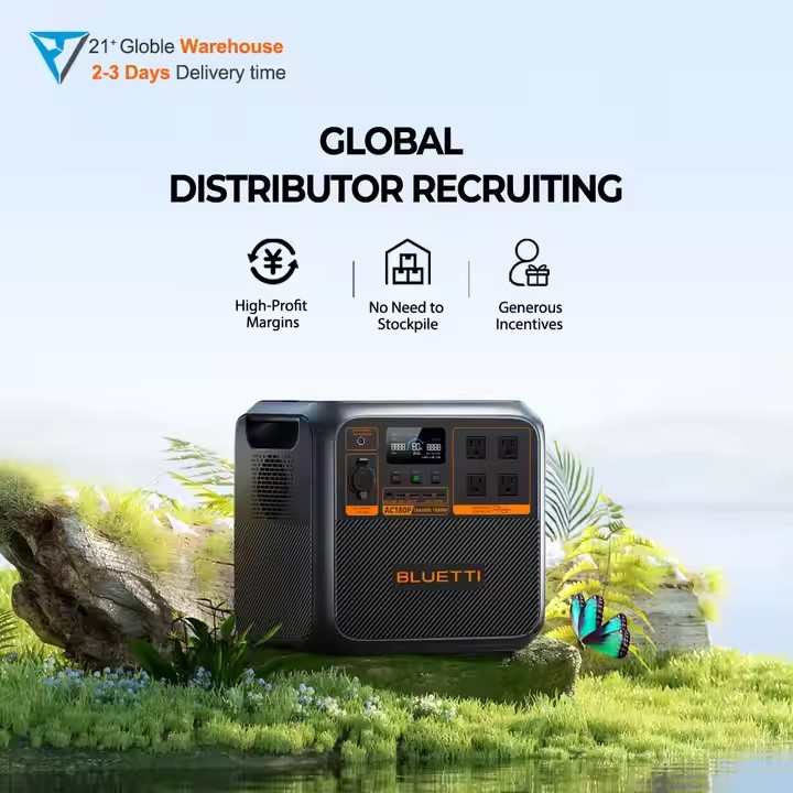 Solar Generator - Bluett=i Портативный солнечный генератор AC180P 1800W,