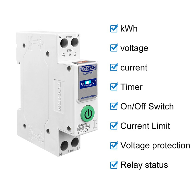ABDE-TOMZN TOB9S-VAP TUYA Smar – обзор и цена Energy Monitor Meter