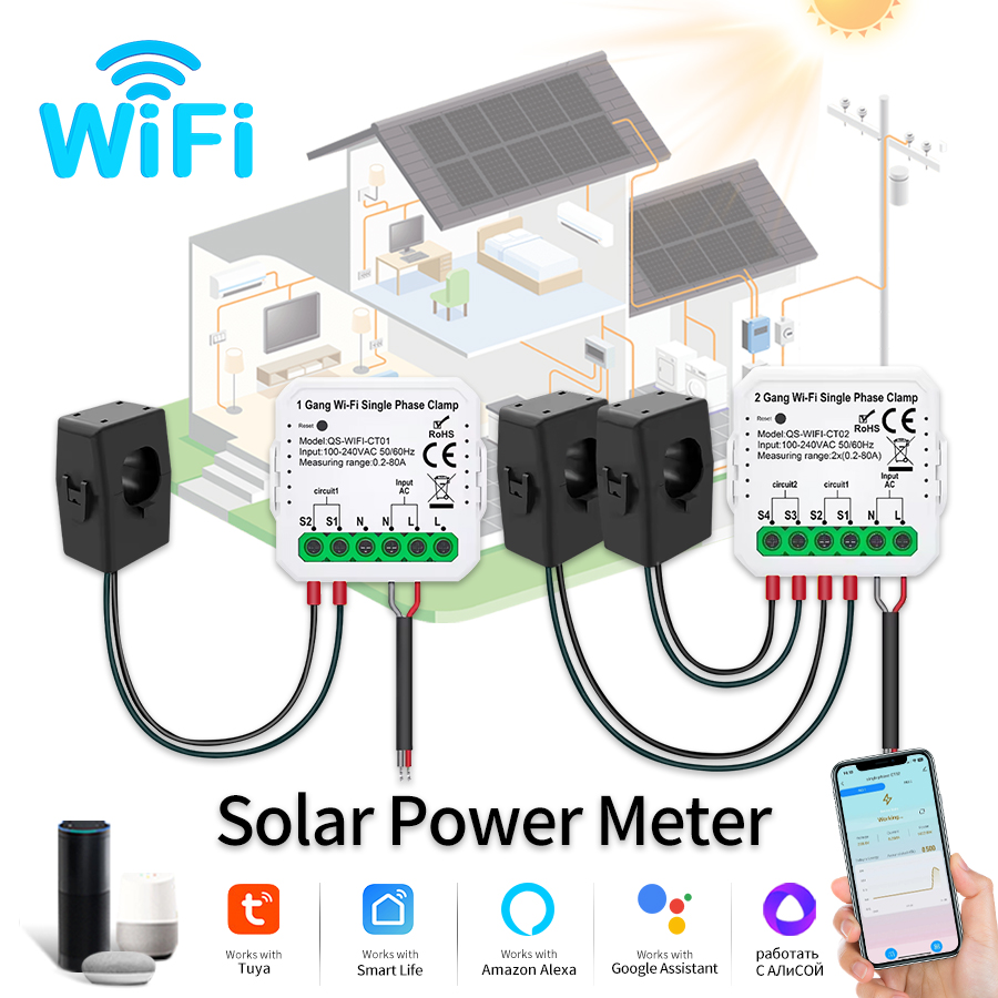 Tuya Smart WiFi счетчик энерги – обзор и цена Energy Monitor Meter
